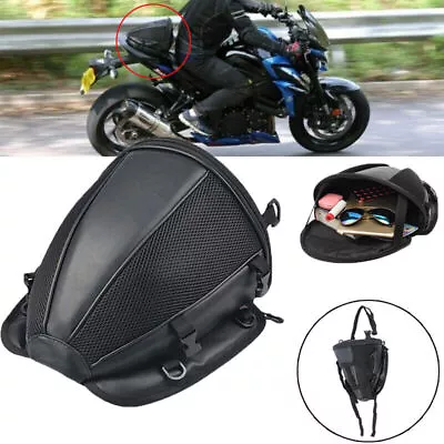 Waterproof Motorcycle Rear Seat Tail Bag Luggage Storage Backpack Shoulder Bag • $20.79