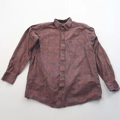 Ariat Mens Western Shirt Size Large Floral Button Down Long Sleeve 100% Cotton • $16.99