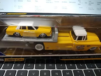 Maisto 1:64 ‘57 Chevy Caprice + 57 Chevy Flatbed Tough Gears Elite Transport • $12