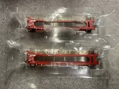 Bachmann 38-250 OO Gauge IPA Twin Double Deck Car Transporter STVA Red Boxed • £49.99