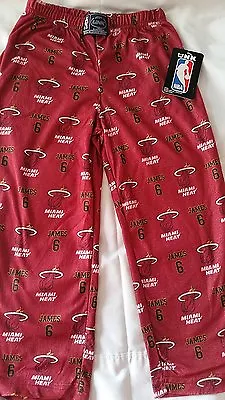 Nba Miami Heat Unk #6 James Boy's Flame Resistant Small 4 Pajamas Pants New  • $4.97