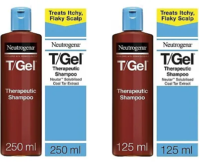 Neutrogena T/Gel Shampoo Therapeutic Treatment For Scalp 250ml 125ml UK • £11.98
