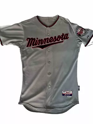 Minnesota Twins Road Gray Authentic Jersey 40 - Majestic Coolbase • $45