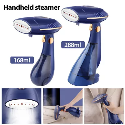 Foldable Fast Heat Hand Held Clothes Garment Steamer Iron Travel 168ml + 288ml • £22.79