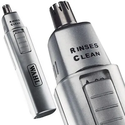 Wahl 5560-500 Rinse Clean Battery Operated Nasal Nose Ear Eyebrow Hair Trimmer • $23.02