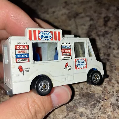 Vintage Hot Wheels 1983 Good Humor Ice Cream Truck Die Cast Toy Car White LOOSE • $5.99