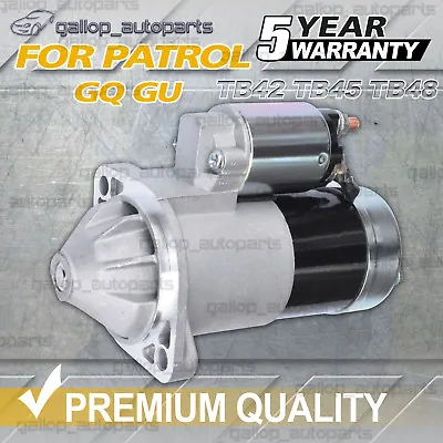 Starter Motor For Nissan Patrol GQ Y60 GU Y61 TB42 TB45 TB48 4.2L 4.5L Petrol • $94