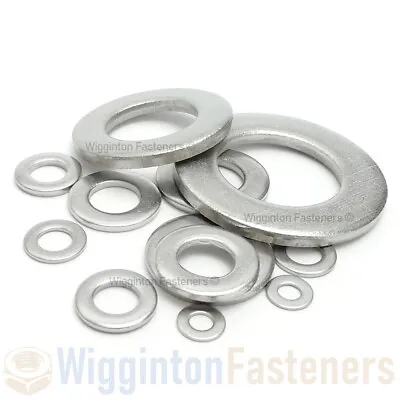 Form A Washers STAINLESS STEEL A2 M3 M4 M5 M6 M8 M10 M12 M16 M20 FLAT DIN125 • £19.99