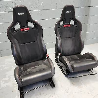 Pair Of Recaro Sportster CS Alcantera Leather Black Front Seats • $6300