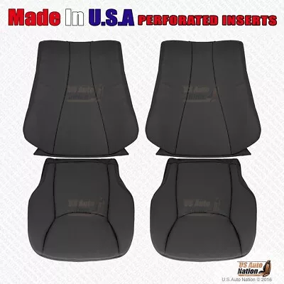 2000 - 2006 Mercedes S430 S500 S600 Front Bottoms-Tops Perf Leather Cover Black • $655.02