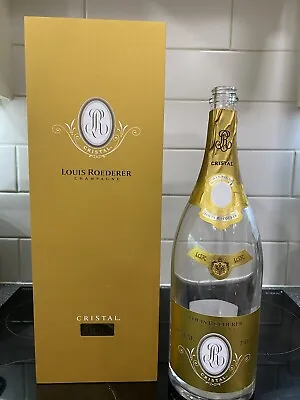 £39.99 • Buy Louis Roederer Cristal Magnum Empty 1500ml Champagne Bottle With Gift Box