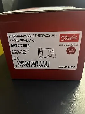 Danfoss TPOne-RF Wireless Programmable Room Thermostat With RX1-S Single Channel • £75