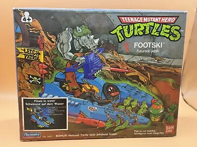 Vintage Teenage Mutant Hero Ninja Turtles Footski Ex Shop Stock Unused Contents • £95