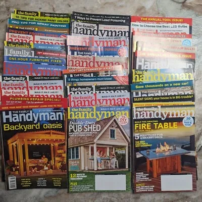 The Family Handyman Magazine 2014-2021 DIY Projects Building Choose Your Issue • $6.99