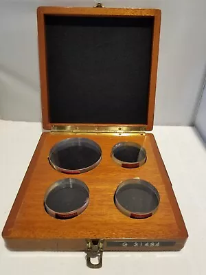 Van Keuren Co Optical Flat SET 1-3  3-2  Douglas Aircraft Lab Calibrated 1970 • $499