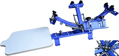 4 Color 1 Station Simple Table Screen Printing Machine Screen Printing Printer • $255.55