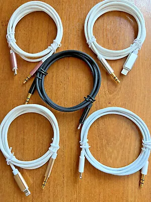 Aux Cable To 3.5mm Audio Lead Car Stereo Transfer IPhone 14 13 12 11 Pro XS XR X • £3.59