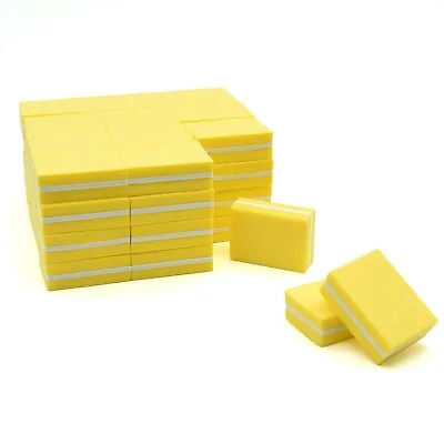 50pc Nail Buffer Block Mini Buffers For Nails Yellow Sanding Block 100/180 Grit • $11.85