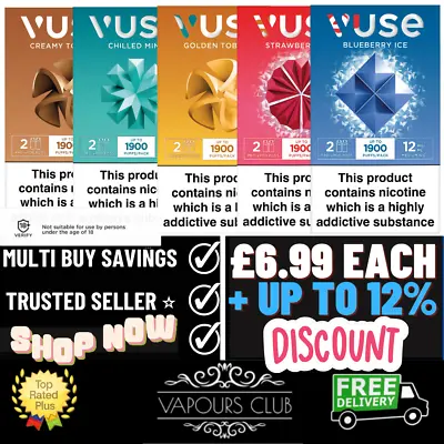 VUSE EPOD Vuse Refill Cartridges | Vuse Premium Vape Pods | As Low As £6.22 !!! • £6.99