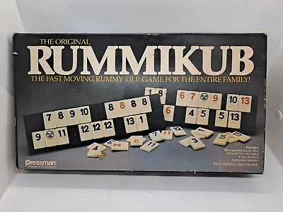 Vintage 1980 Pressman RUMMIKUB Game Complete In Original Box • $29