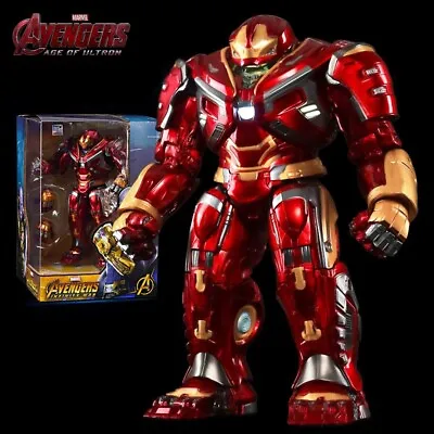 Avengers Age Of Ultron Iron Man Hulkbuster LED Anti-Hulk Superhero Action Figure • $69.98