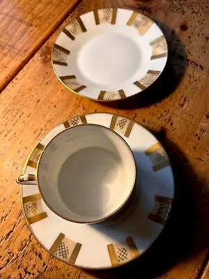 PUIFORCAT VARIATIONS SABLE - Coffee/Tea Cup & Saucer Set Limoges France. • £50