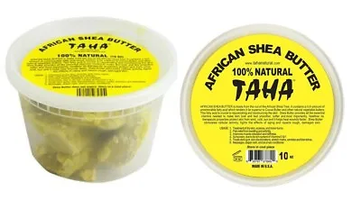 £9.97 • Buy TAHA 100% NATURAL AFRICAN  SHEA BUTTER (Chunky) 10 Oz **100% ORIGINAL**