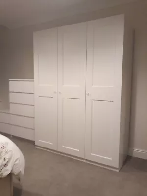 £260 • Buy Ikea Pax Wardrobe With Grimo Doors And White Doors