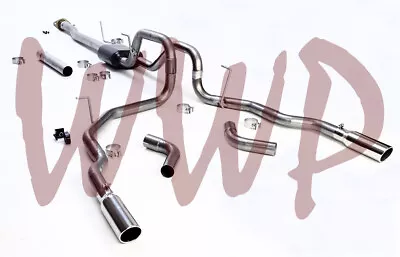 Dual Stainless CatBack Exhaust System Kit 09-14 Ford F150 4.6L/5.0L/5.4L Pickup • $349.95