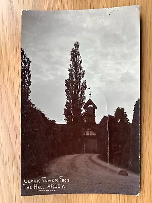 £1.30 • Buy Vintage Postcard, Northwich, Arley Hall, Clock Tower, 1906, Real Photo, Cheshire
