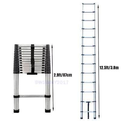 Telescoping Ladder 16ft 12ft 10ft Folding Ladder Multi-Purpose Extension Ladders • $75.10