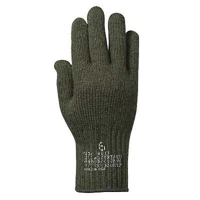 WOOL GLOVES US MADE IN USA Olive Black Tan Grey Sizes XSSMLXL2X • $9.99