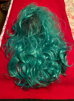 Lativ Long Wavy Wig  Green /Teal  Great For Mermaids   New- Never Worn • $12.99