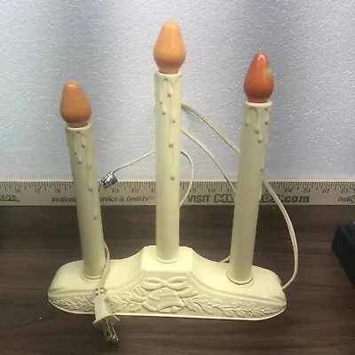 Vintage Candle Candolier 3 Light Candelabra Christmas 1993 Tested • $18.50