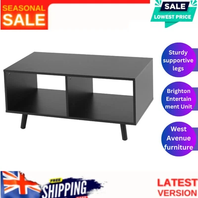 $25.99 • Buy West Avenue Brighton Entertainment Unit / TV Stand - Black —AMAZING SALE DEAL AU