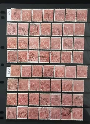  Stamps Australia 1.5d Red KGV Heads X 56 2 Wm's Good/Fine Used Free Post  • $5.99