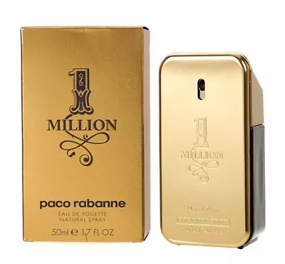 PACO RABANNE One Million 50ml EDT For Men Spray BRAND NEW Genuine Free Delivery • £40.50