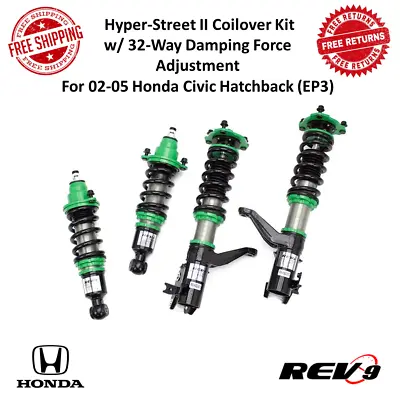 REV9 Hyper-Street II Coilover Kit W/32-Way Damping For Honda Civic Hatchback EP3 • $550