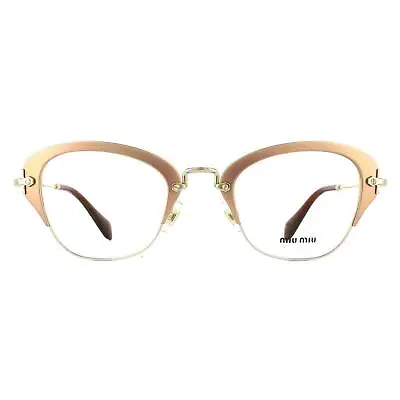 Miu Miu Glasses Frames 53OV UF01O1 Matte Pink Womens 50mm • £119