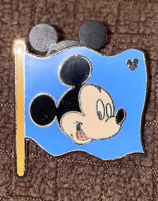 Disney HM III FUN ICONS Blue Mickey Flag Pin • $5