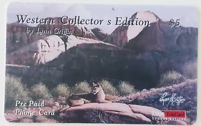 US Western Collector's Edition Phone Card $ 5 Telecard Design By Lynn Griffin • £2.99