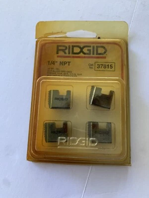 $18 • Buy Ridgid 37815 1/4  NPT 18 TPI RH Pipe Threading Dies For 00R 0R 11R 111R 12R New
