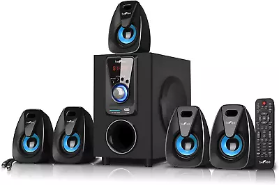 5.1 Channel Bluetooth Surround Sound Speaker System In Blue • $148.99