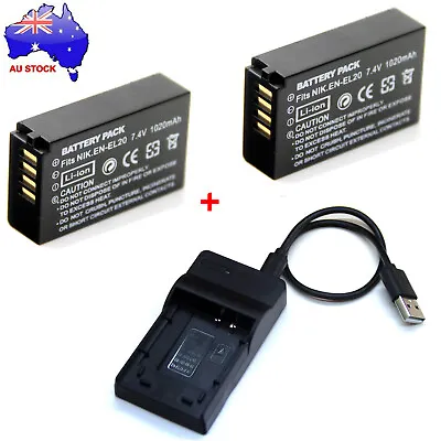 AUS Battery / Charger For EN-EL20a MH-27 Nikon Coolpix A P950 P1000 Camera • $21.88