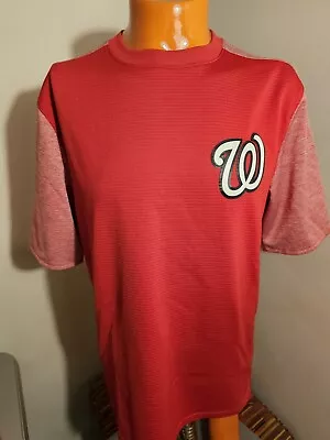 A5 Washington Nationals Majestic Therma Base Short Sleeve Player Issued Size L • $50