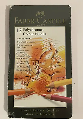 Faber-Castell Tin Of 12 Polychromos Artists' Pencils • £14.95