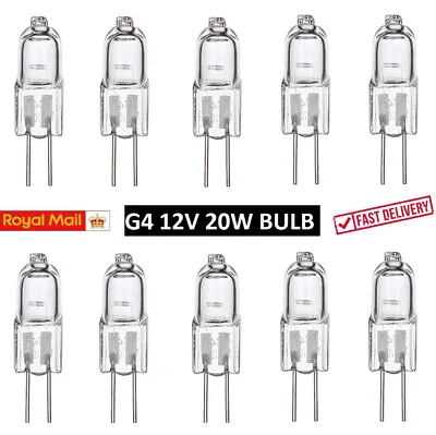 £3.29 • Buy 10 Pcs G4 Halogen Light Bulbs 20W Long Life Capsule Lamps Warm White 12V