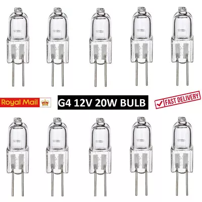 10 Pcs G4 Halogen Light Bulbs 20W Long Life Capsule Lamps Warm White 12V • £3.39