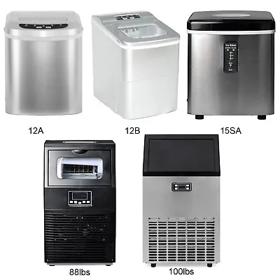 Countertop Ice Maker Build-in Commercial Ice Cube Machine Portable Stainless • $159