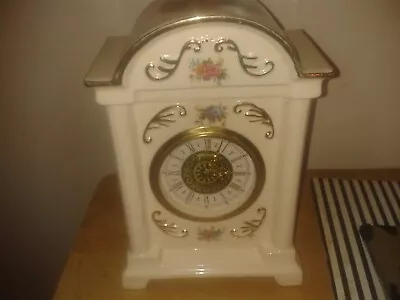 Vintage 1960's Ceramic Bencraft/W. Germany Clock.Mercedes NEEDS ATTENTION (D16) • $18.66